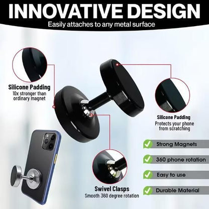 Dual Magnetic Smartphone Mount & Holder for Gym